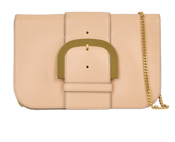 Buckle Clutch, Vegan Leather, Nude, MII, S, 2*